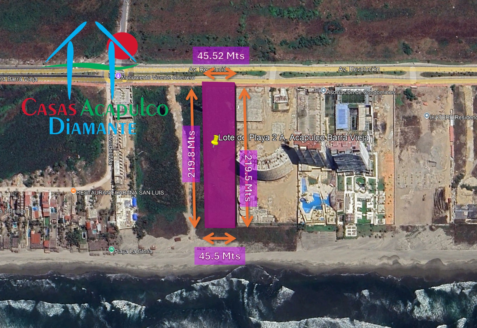 Terreno Barra Vieja Lote de playa 2A - Plano 1 Terreno Barra Vieja Lote de playa 2A - Plano 1